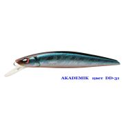 Воблер Серебряный Ручей AKADEMIK   SSV-AK   DD - 31       SP/0,7-1,1 m/4,9g/74 mm