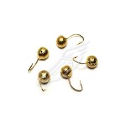 Мормышка вольф. точеная "ЯМАН" Дробь с отв., р.4, вес 0,7, цв. золото (уп. 5 шт.)