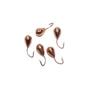 Мормышка вольф. точеная "ЯМАН" Капля с отв., р.4, вес 1,1, цв. никель (уп. 5 шт.)