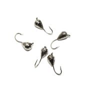 Мормышка вольф. точеная "ЯМАН" Капля с ушк., р.4, вес 1,1, цв. никель (уп. 5 шт.)
