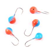 Мормышка вольф"ЯМАН"Шар с отв, р.4,5 вес 0,85 цв.аргиана(уп.5 шт.)