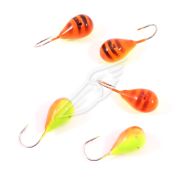 Мормышка вольф"ЯМАН"Капля с отв, р.5, вес 1,70 цв.окунь(уп.5 шт.)