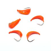 Мормышка вольф"ЯМАН"Супер банан с ушк, р.2,2 вес 0,40 цв.красно-синий(уп.5 шт.)