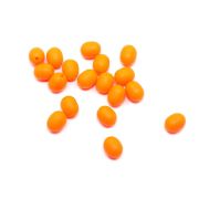 Бусина фидерная Namazu Soft Beads, PVC, овальная, d-5,5 мм, L-7,2 мм, цв. фц. оранж. (20 шт.)/1000/