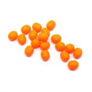 Бусина фидерная Namazu Soft Beads, PVC, овальная, d-6,4 мм, L-8,3 мм, цв. фц. оранж. (20 шт.)/1000/