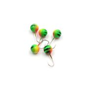 Мормышка вольф"ЯМАН"Шар с отв, р.6, вес 1,90 цв.оранж(уп.5 шт.)