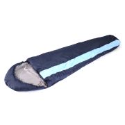 Спальный мешок-кокон  "СЛЕДОПЫТ- Comfort", 230х80 см, ± 5%, до 0С, 3х слойный, цв.темно-синий/8/5/