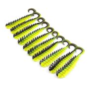 Твистер YAMAN PRO Ruff, р.3 inch, цвет #32 - Black Red Flake/Chartreuse (уп. 10 шт.)