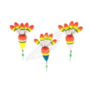 Поплавок зимний ЯМАН "Цветок 5", бальса, 2,0 г, цв. в ассорт. (уп. 3 шт.)