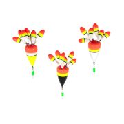 Поплавок зимний ЯМАН "Цветок 6", бальса, 4,5 г, цв. в ассорт. (уп. 3 шт.)