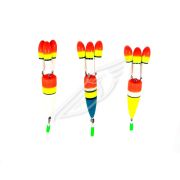 Поплавок зимний ЯМАН "Цветок 3", бальса, 2,0 г, цв. в ассорт. (уп. 3 шт.)