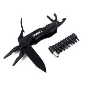 Мультитул (плоскогубцы) "СЛЕДОПЫТ-ARMADA", 112х35х21 мм, 9 предметов, с набором бит, в чехле, в коро