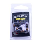 Мормышка безнасад. ЯМАН "Гвоздешарик" черный, d-4 мм, вес 1,2 г, шарик латунный (уп. 5 шт.)