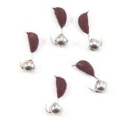 Мормышка безнасад. ЯМАН "Банан" матовый шоколад, d-3,5 мм, вес 0,7 г, шарик никелированный (уп.5 шт)