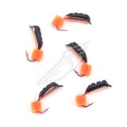 Мормышка вольф. безнасадочная "ЯМАН" Лесотка №4, d-4 мм, L-10 мм, вес 1,00 г, зефир серебро, цв. кра