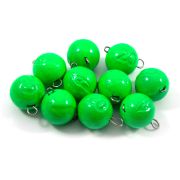 Груз Чебурашка окрашенный разборный "ЯМАН" (10 шт.) - 20 гр., зелёный/250/