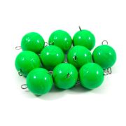 Груз Чебурашка окрашенный разборный "ЯМАН" (10 шт.) - 40 гр., зелёный/150/