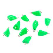 Груз Пуля-эксцентрик окрашенный разборный "ЯМАН" (10 шт.) - 10 гр., зелёный/400/