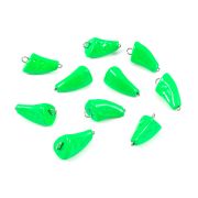 Груз Пуля-эксцентрик окрашенный разборный "ЯМАН" (10 шт.) - 12 гр., зелёный/350/