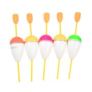 Поплавок ЯМАН "Капля" сквозной с бобышкой, пенопласт, 11 г, цвет в ассорт. (уп. 5 шт)