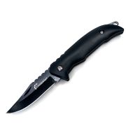 Нож туристический "СЛЕДОПЫТ", дл. клинка 64 мм, ручка черная/360/240/