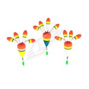 Поплавок зимний ЯМАН "Цветок 4", бальса, 1,75 г, цв. в ассорт. (уп. 3 шт.)