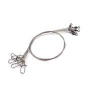 Поводок стальной NAMAZU Leader 1х7, d-0,54 мм, L-50 см, test- 41 кг (уп. 3 шт.)/500/