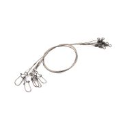 Поводок стальной NAMAZU Leader 1х7, d-0,54 мм, L-40 см, test- 41 кг (уп. 3 шт.)/1000/