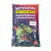 Прикормка Yaman Active Bite Карась (конопля), цв. зелёный, 900 г/15/