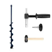 Комплект Шнек для шуруповерта ALTAY ENERGY 110R +адаптер АШ20ПС +молоточек (Helios) /7/