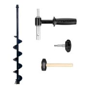 Комплект Шнек для шуруповерта ALTAY ENERGY 130R +адаптер АШ20ПС +молоточек (Helios) /4/