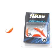 Мормышка вольф"ЯМАН"Супер банан с ушк, р.3,вес 0,90 цв.оранж.(уп.5 шт.)