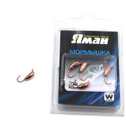 Мормышка вольф"ЯМАН"Банан с ушк, р.4,вес 1,50,цв.медь(уп.5 шт.)