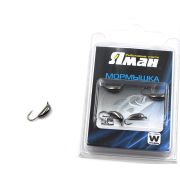 Мормышка вольф"ЯМАН"Банан с ушк, р.3,вес 1,10,цв.черн.никель(уп.5 шт.)