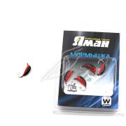 Мормышка вольф"ЯМАН"Банан с ушк, р.3,вес 1,10,цв.черн/кр.(уп.5 шт.)