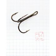Крючок KOI "ROUND TREBLE", размер 3/0 (INT), цвет BN, тройник (5 шт.)/23/