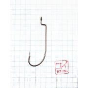 Крючок KOI "O'SHAUGHNESSY WORM ", размер 2/0 (INT), цвет BN, офсетный (10 шт.)/85/