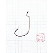 Крючок KOI "OFFSET WORM ", размер 3/0 (INT), цвет BN, офсетный (10 шт.)/75/