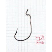 Крючок KOI "OFFSET WORM ", размер 5/0 (INT), цвет BN, офсетный (10 шт.)/65/