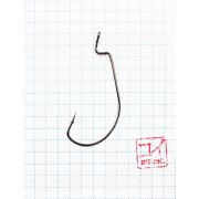 Крючок KOI "WIDE RANGE WORM", размер 2/0 (INT), цвет BN, офсетный (10 шт.)/75/