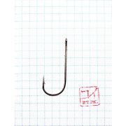 Крючок KOI "ROUND BEND WORM ", размер 1/0 (INT), цвет BN (10 шт.)/75/