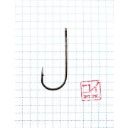 Крючок KOI "ROUND BEND WORM ", размер 2/0 (INT), цвет BN (10 шт.)/75/