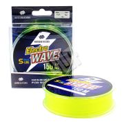 Леска "Shii Saido" Electro wave, L-150 м, d-0,286 мм, test-6,01 кг, желтая/100/