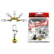 Крепеж для скользящего поплавка Namazu FLOAT SLIDER ADAPTER, цв. BN, р. S (уп.10 шт)/1250/1000/2000/