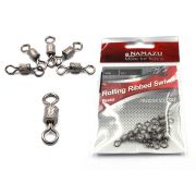 Вертлюг Namazu ROLLING RIBBED SWIVEL, латунь, цв. BN, р. 10, test-4 кг (уп.10 шт)/2000/1000/