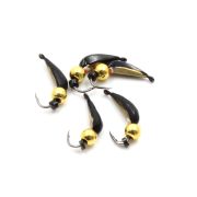 Мормышка вольф. безнасадочная "ЯМАН" Столбик №3, d-2 мм, L-7 мм, вес 0,65 гр.,  кубик, цв. медь, (уп