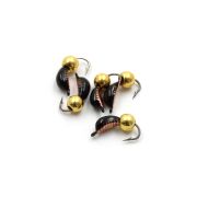 Мормышка вольф. безнасадочная "ЯМАН" Ручейник №3, d-1.5 мм, L-8.5 мм, вес 0,60 гр., кубик, цв. красн