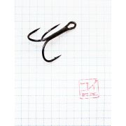 Крючок KOI "O'SHAUGHNESSY TREBLE", размер 2/0 (INT), цвет BN, тройник (5 шт.)/19/