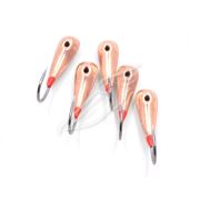 Мормышка паяная ЯМАН Уралка Сред. №1, вес 1,3 гр., кр. №6, цв. медь/светонак. (уп. 5 шт.)