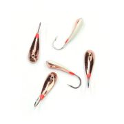 Мормышка паяная ЯМАН Уралка, вес 2,5 г, кр.№6, медь/светонак. (уп.5шт.)